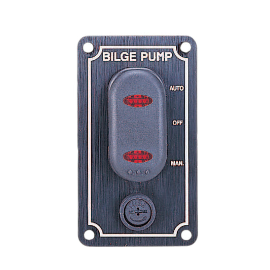 Pactrade Marine Boat 3 Way Auto-Off-Manual Waterproof Bilge Switch Vertical Mount
