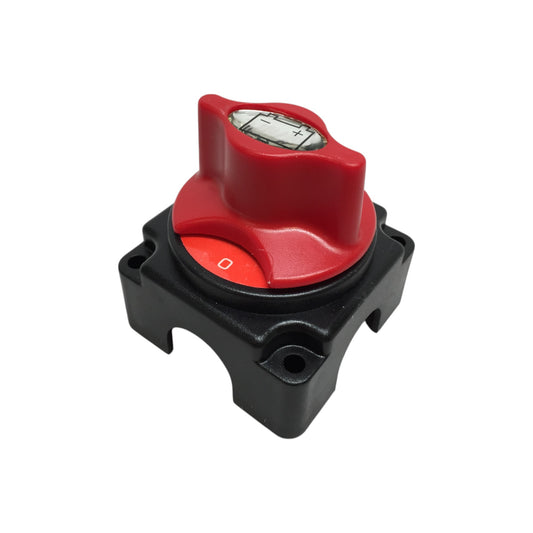 Pactrade Marine Boat Mini Battery Switch With Pom Knob 90 Deg. Red Green Label 2P 12V