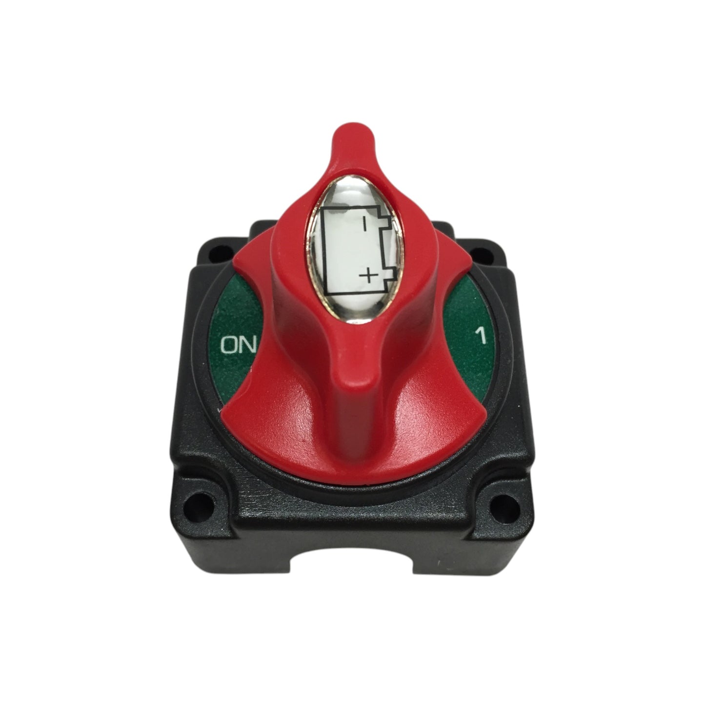 Pactrade Marine Boat Mini Battery Switch With Pom Knob 90 Deg. Red Green Label 2P 12V