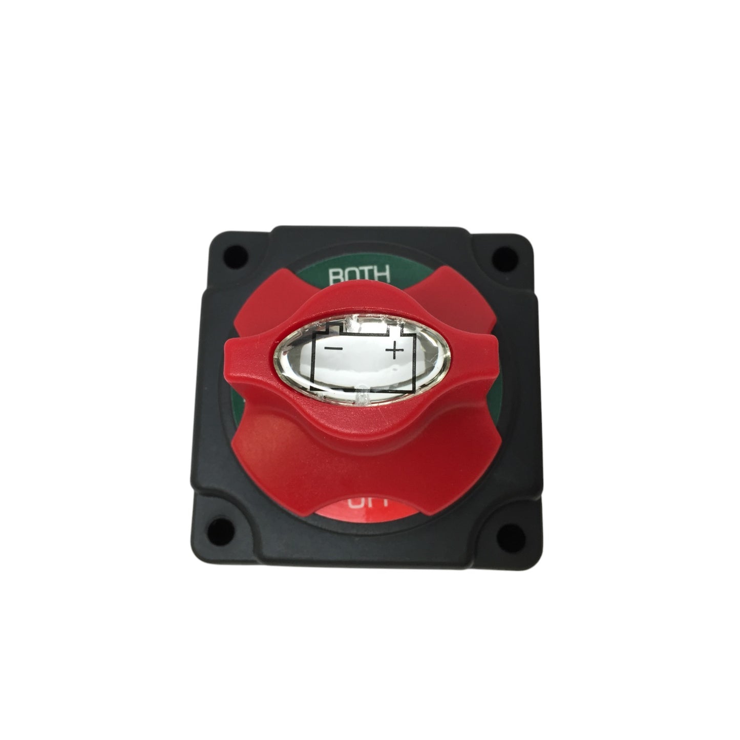 Pactrade Marine Boat Mini Battery Switch With Pom Knob 360 Deg. Red Green Label 4P 12V