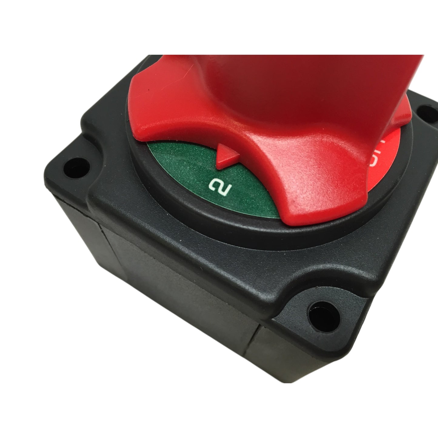 Pactrade Marine Boat Mini Battery Switch With Pom Knob 360 Deg. Red Green Label 4P 12V