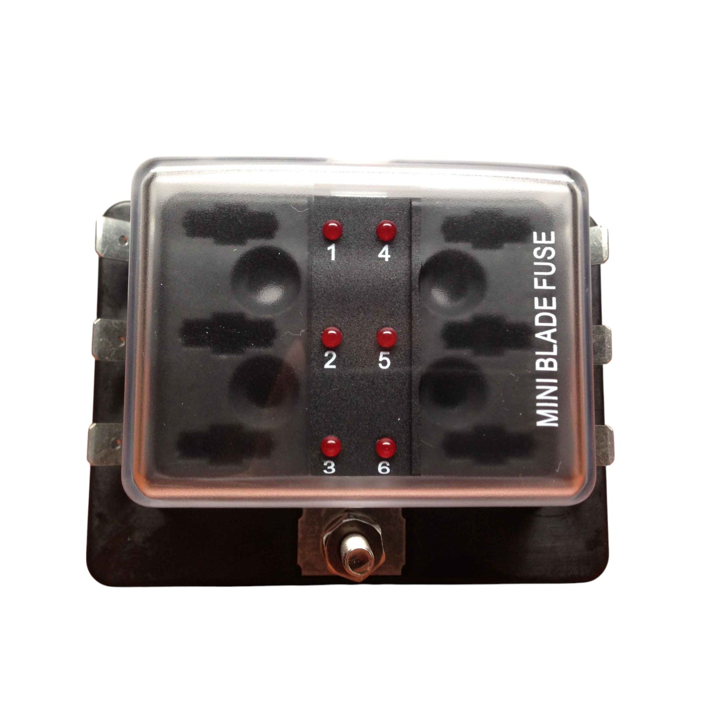 Pactrade Marine Mini Fuse Block Holder LED Indicator Marine Boat 6 Gang US Patent 6775148