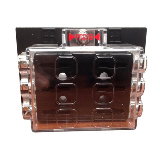 Pactrade Marine 6 Gang Quick Connect Terminal Blade Auto Fuse Panel Holder With Bolts