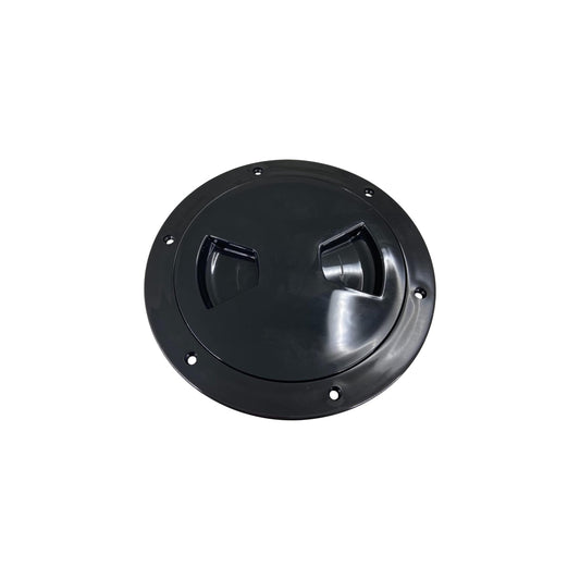 Pactrade Marine Boat Black Plastic Deck Plate 4" D Waterproof Inspection Bayonet Type