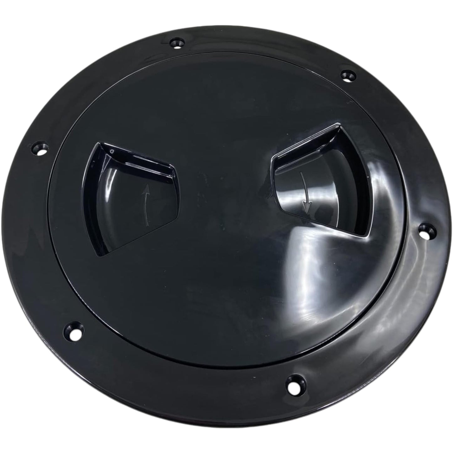 Pactrade Marine Boat Black Plastic Deck Plate 4" D Waterproof Inspection Bayonet Type