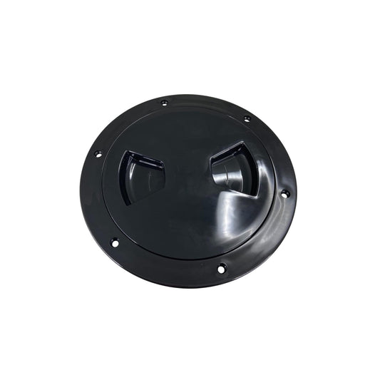 Pactrade Marine Boat Black Plastic Deck Plate 5" D Waterproof Inspection Bayonet Type