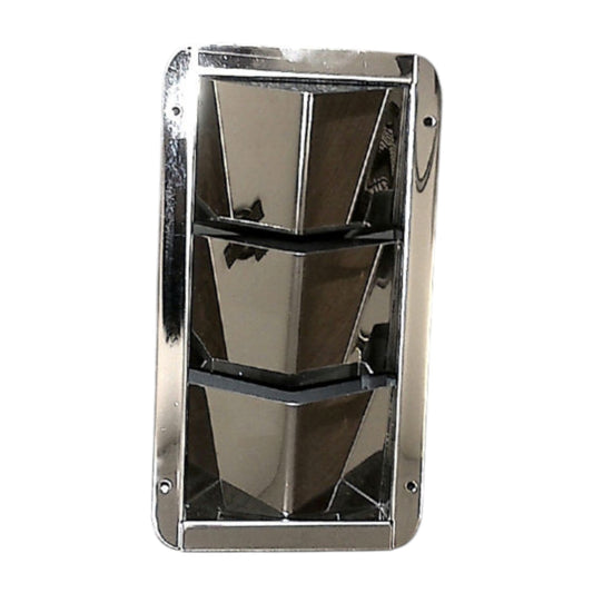 Pactrade Marine Boat Stainless Steel Ventilator Rectangular Cover 3 Louver Plate 8"X4.25"