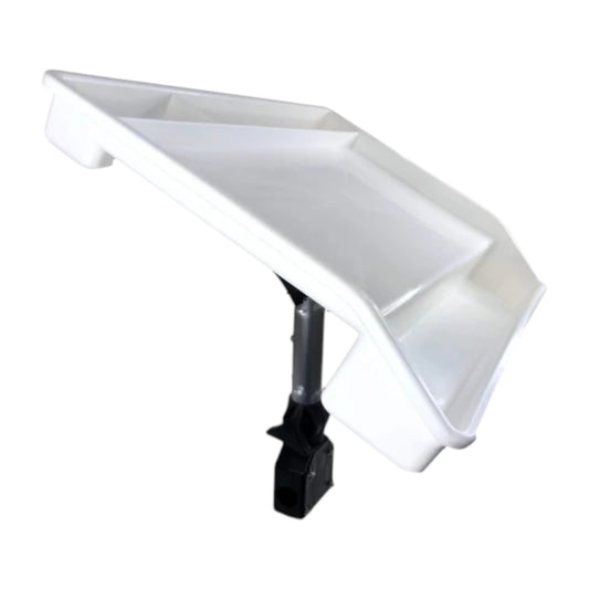 Pactrade Marine Fishing White Fillet Table Bait Cutting Board Single Rail Mount