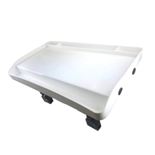Pactrade Marine Fishing Deluxe White Large Bait Fillet Cutting Board Rail Mount