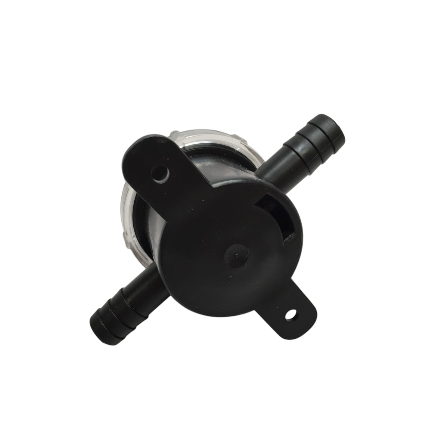 Pactrade Marine Boat PC In-Line Strainer SS Large Mesh Filter For 0.5" Hose Clear Cover