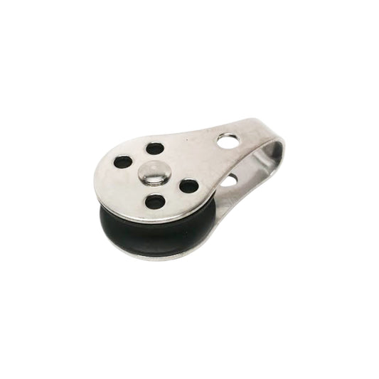 Pactrade Marine Kayak Canoe Boat SS316 Marine Pulley Block w/ Nylon Sheave