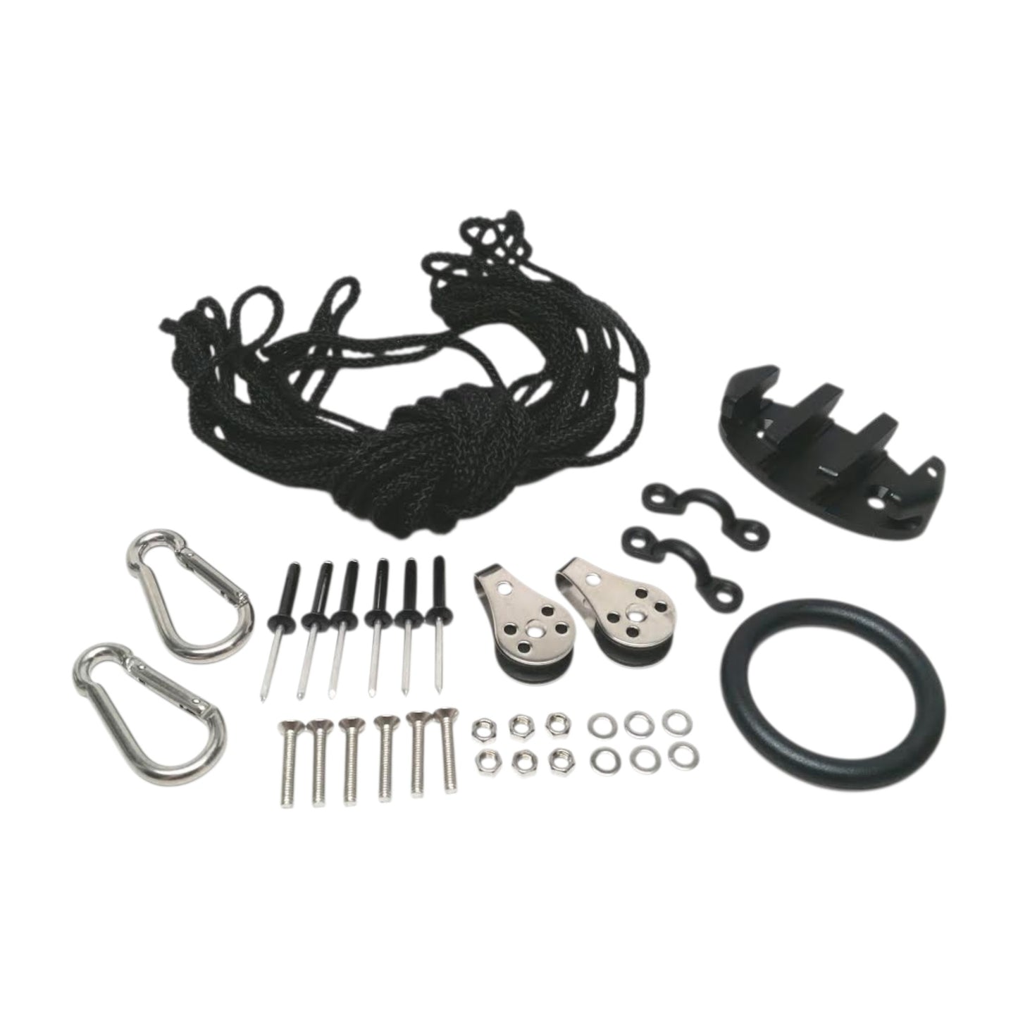 Pactrade Marine Kayak Boat Anchor Trolley Kit with Rope Screws Rivets