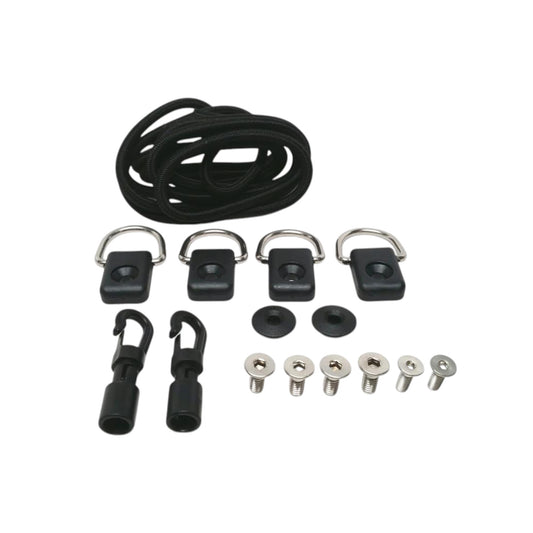 Pactrade Marine Kayak Canoe Boat Bungee Kit with S.S. D-Ring and Screws