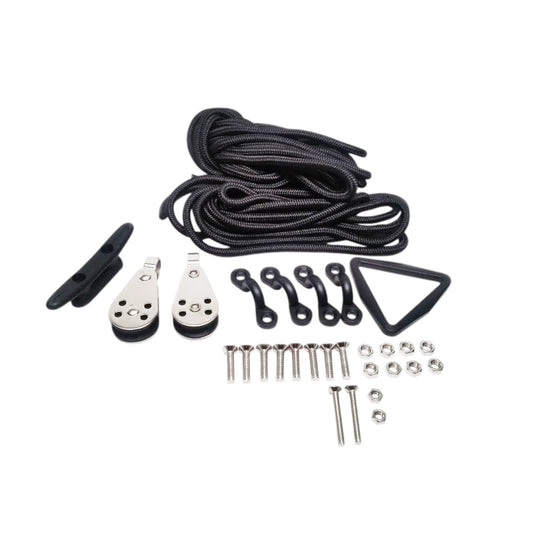 Pactrade Marine Kayak Canoe Boat Anchor Trolley Kit with Rope