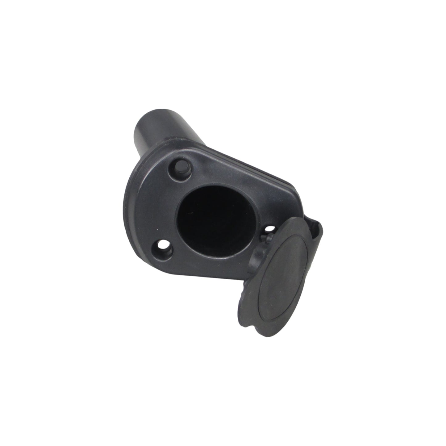 Pactrade Marine Kayak Boat Dinghy Canoe 2PC Black Plastic Flush Mount Rod Holder w/ Cap