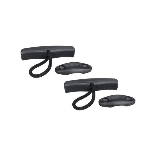 Pactrade Marine Boat Kayak Canoe 2 PC Carrying Pull Toggle Handle w/4mm Cord Rope Accessories Plastic (1 Pair)