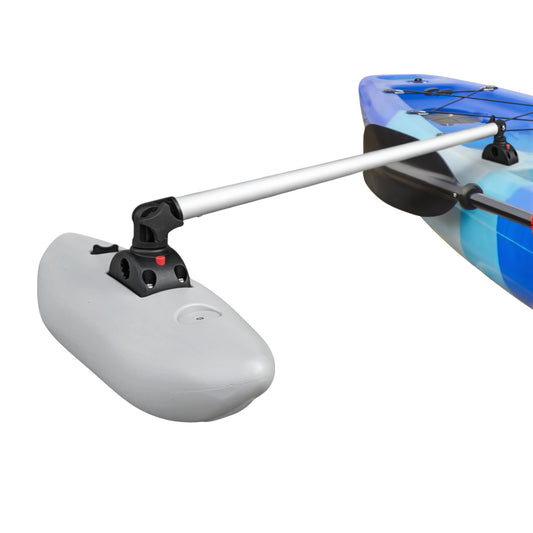 Pactrade Marine Kayak Outriggers/Stabilizers System - Solid HDPE Floats with Easy-Fit Bases | Canoe/Kayak Stabilizers for Fishing, Photography, Paddling, New Boaters