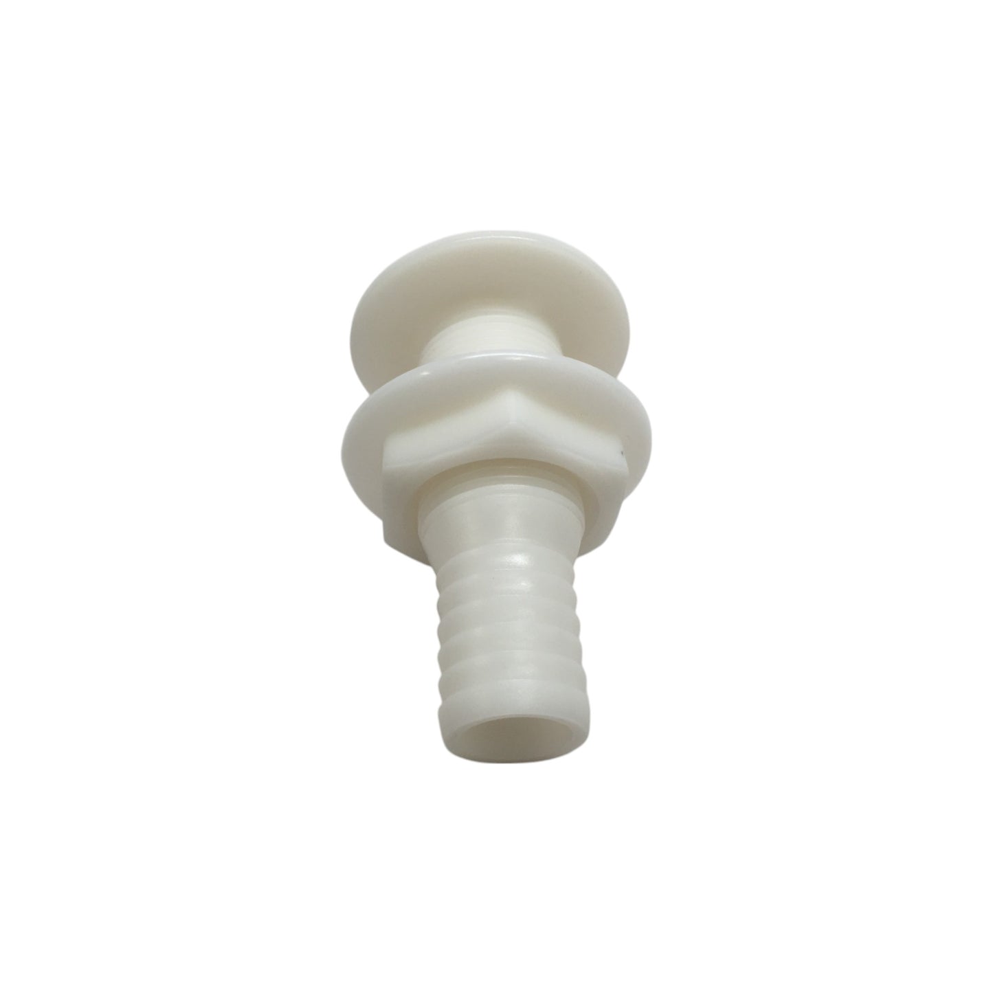 Pactrade Marine Boat White Plastic Thru-Hull Fittings Medium Size For 1" Pipe 3.5" Height