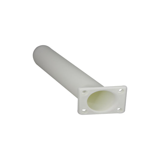 Pactrade Marine Boat Kayak Plastic Flush Mount Square Head White Rod Holder 30°