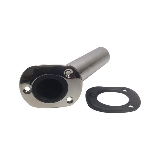 Pactrade Marine Stainless Steel 304 Fishing Rod Holder 9.5" Flush Mount 45 Degrees Marine Boat