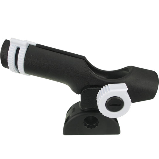 Pactrade Marine Adjustable Fishing Rod Holder 7/8''-1'' Rail Mount Adapter Lock
