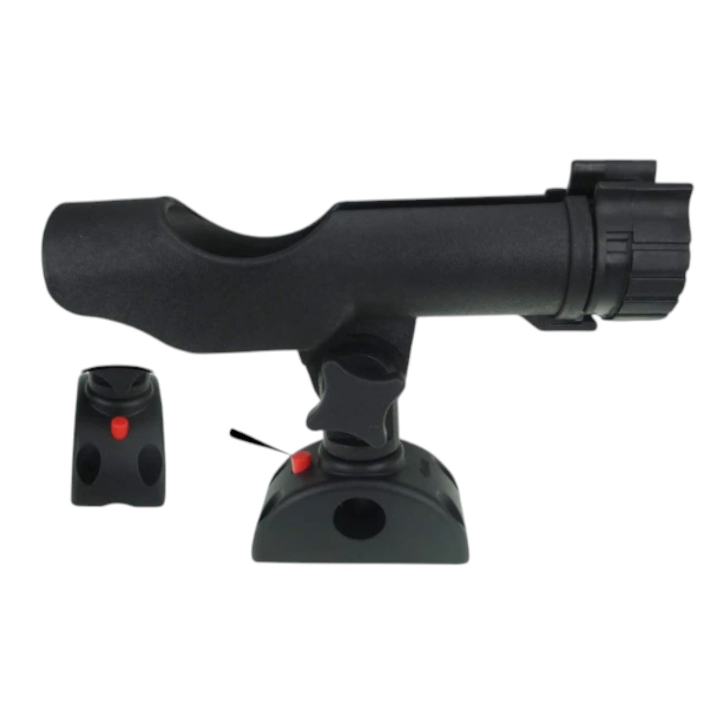 Pactrade Marine Adjustable Fishing Rod Holder Round Side Deck Mount Lock 7/8"-1" 