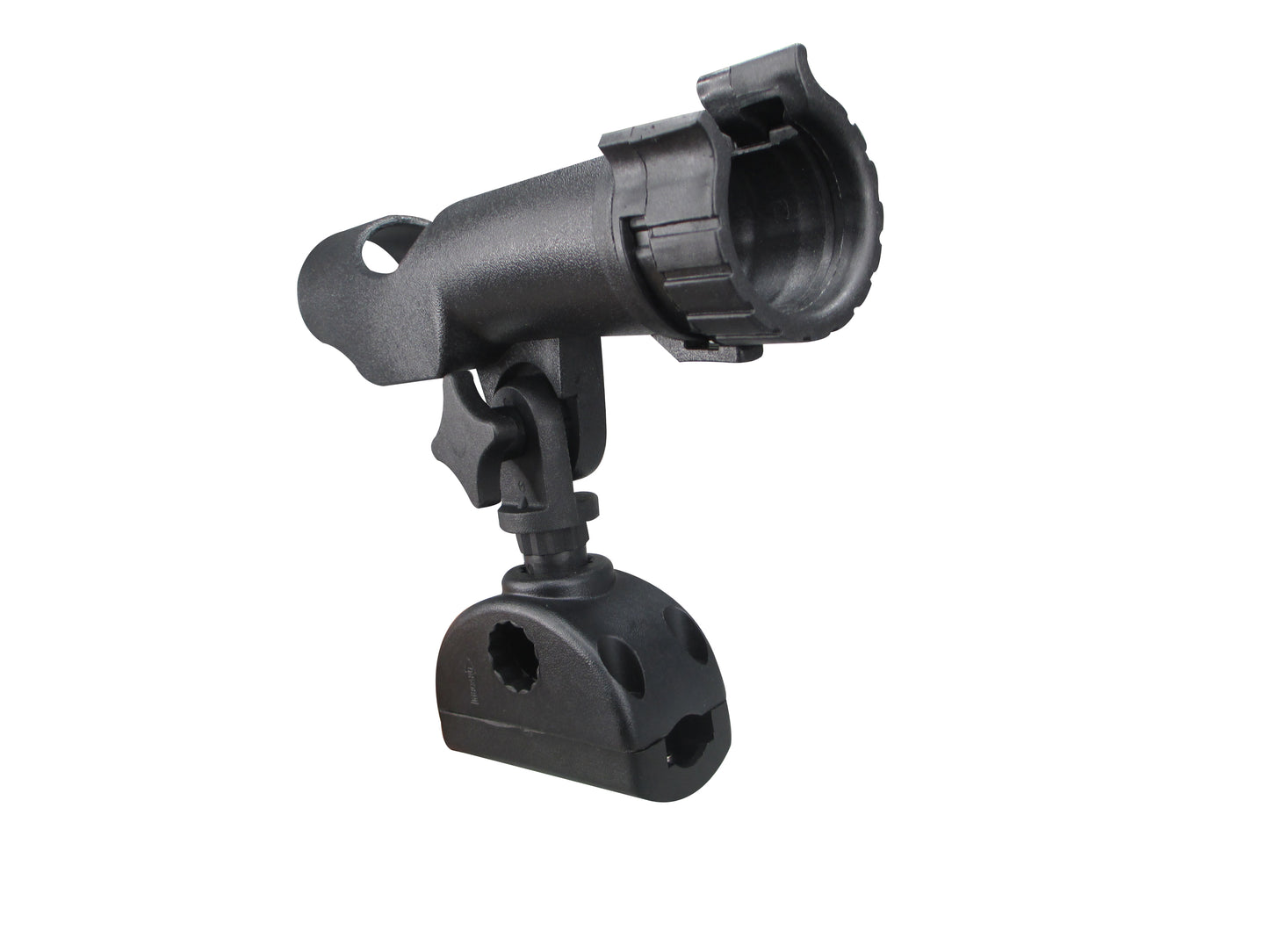 Pactrade Marine Boat Mount Adjustable Fishing Rod Holder 7/8'' - 1'' Round Rail Tube 180 Degree