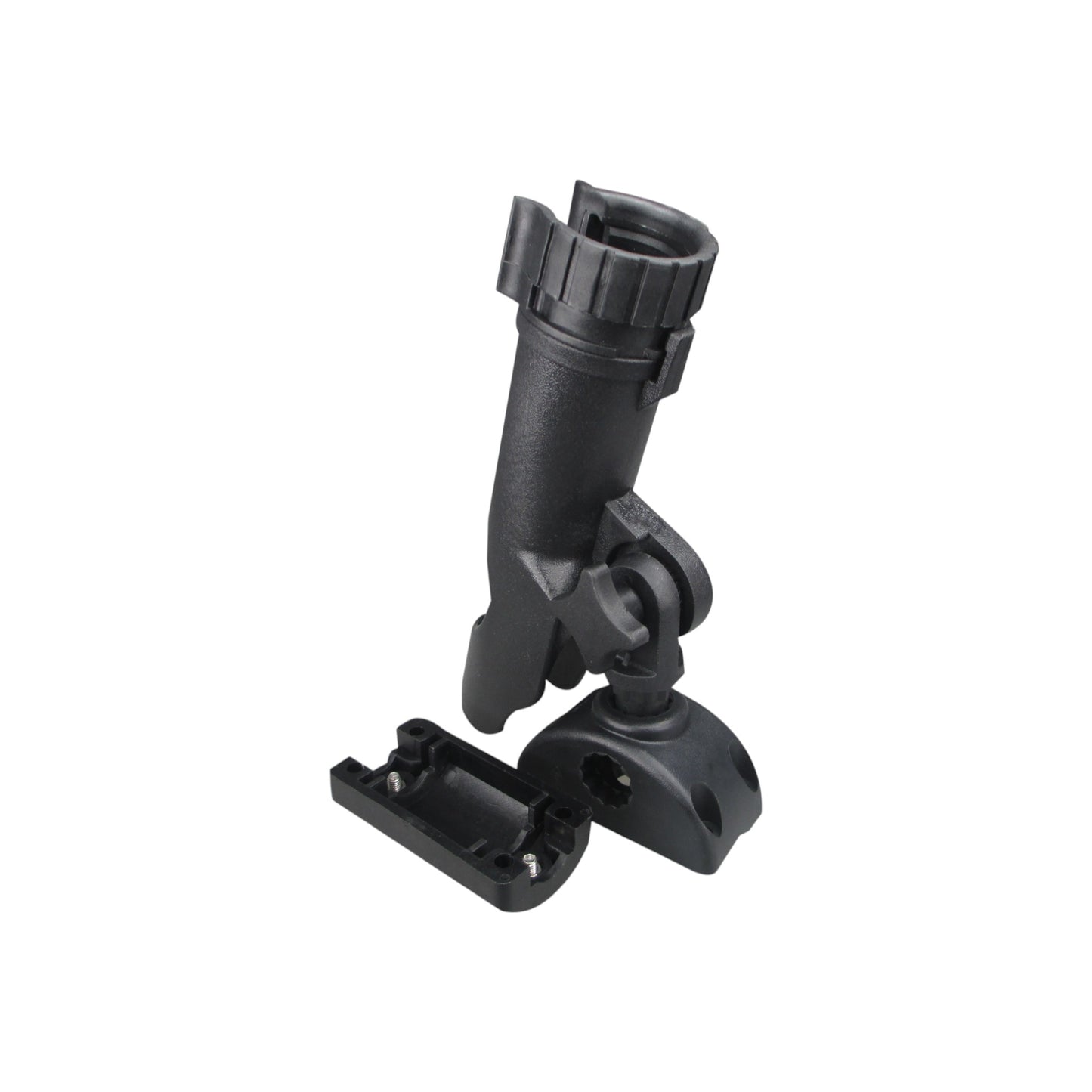 Pactrade Marine Boat Mount Adjustable Fishing Rod Holder 7/8'' - 1'' Round Rail Tube 180 Degree