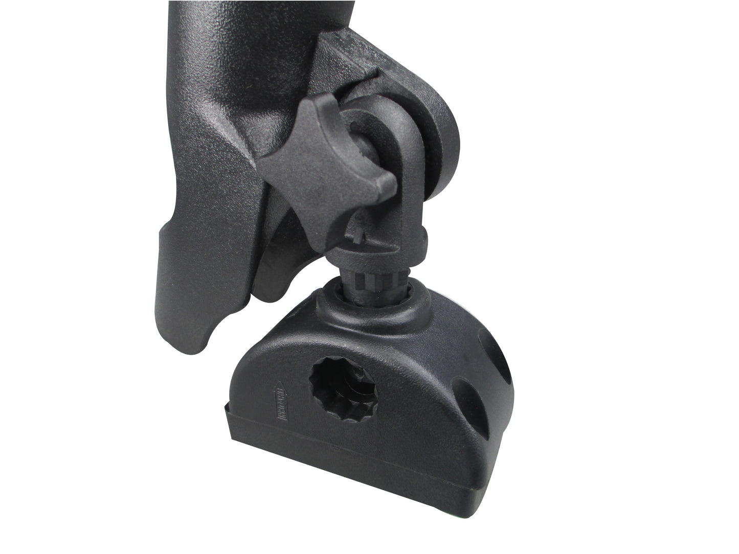 Pactrade Marine Boat Mount Adjustable Fishing Rod Holder 7/8'' - 1'' Round Rail Tube 180 Degree