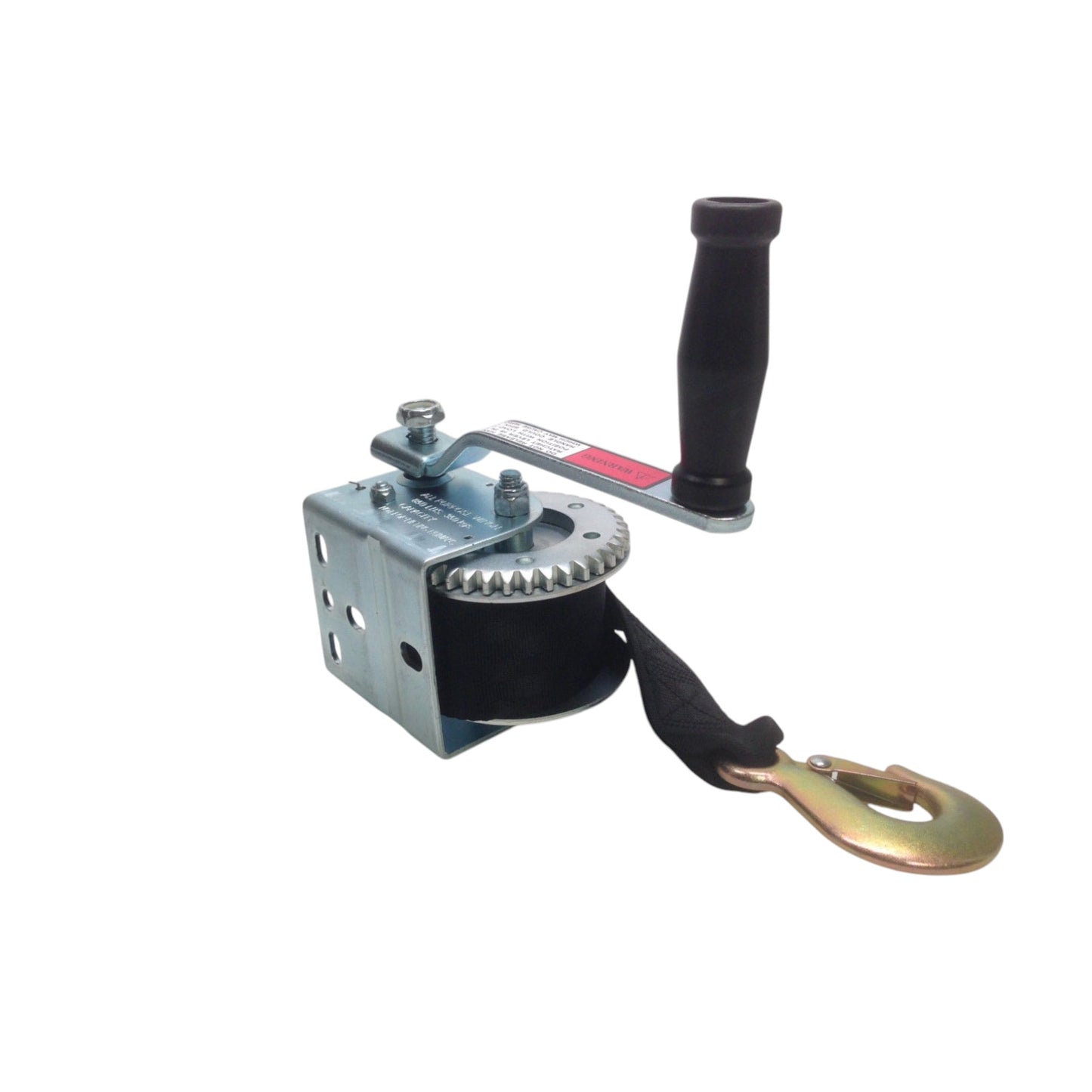 Pactrade Marine Boat Trailer Winch With Nylon Belt 800 Lbs Max Load Zinc Plated