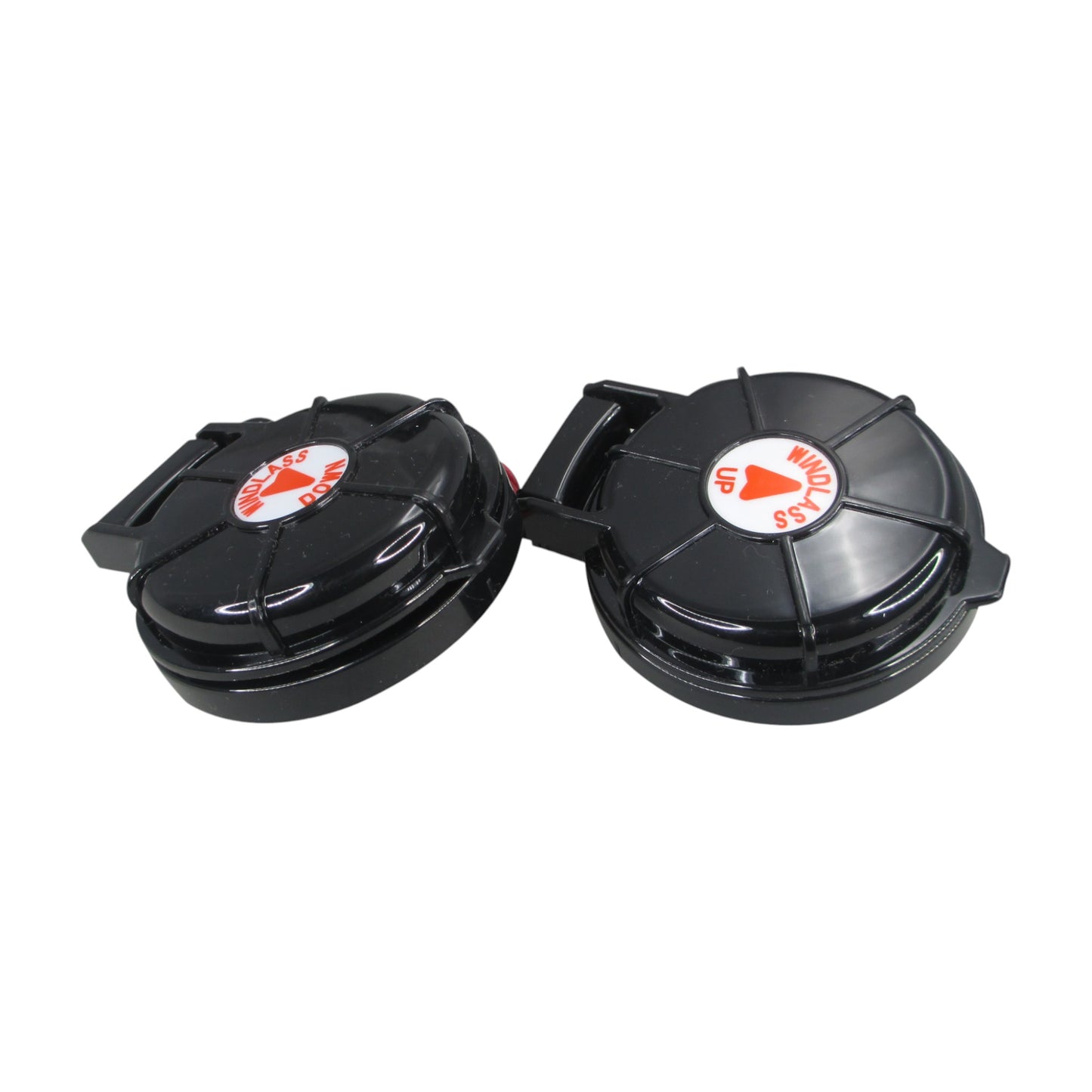 Pactrade Marine Boat Anchor Windlass Winch Foot Compact Switch Black 2 pcs Up & Down 12/24V 5A