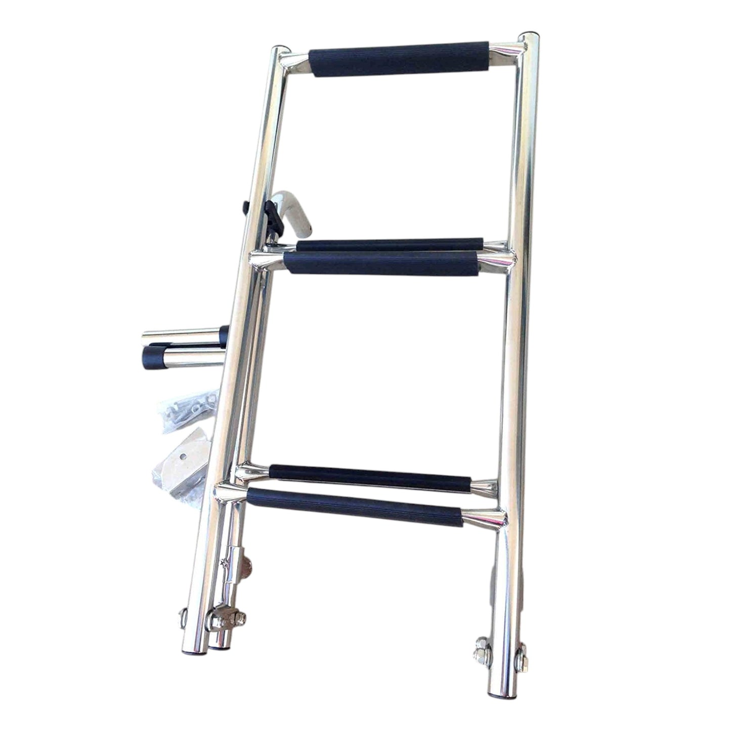 Pactrade Marine Boat Five Steps 2+3 Foldable Ladder Stainless Steel Luxury 42"Long