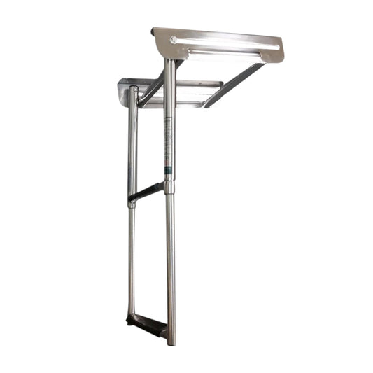 Pactrade Marine Stainless Steel 304 Two Steps Telescopic Ladder Under Platform