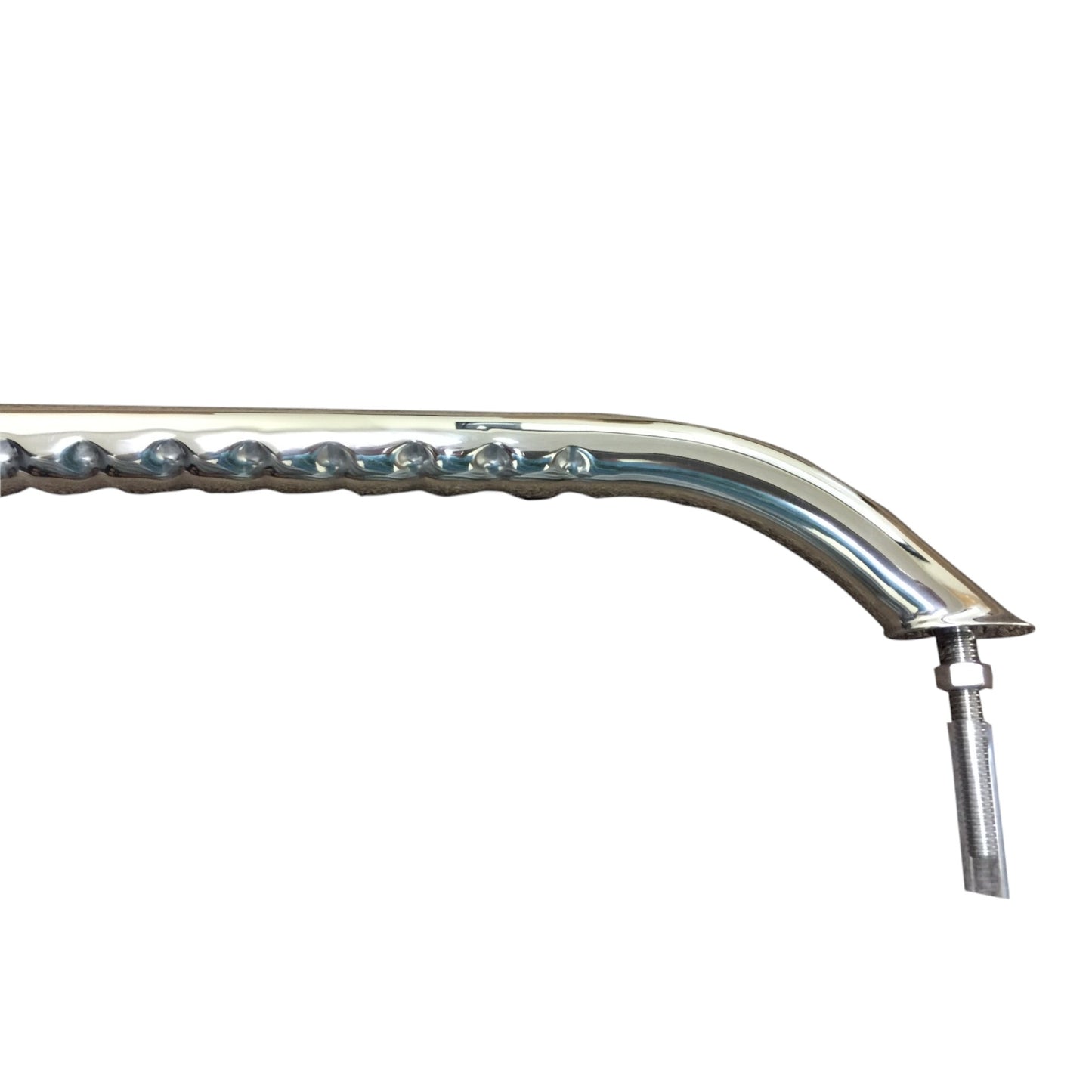 Pactrade Marine Boat Stainless Steel Handrail 18 Inches With Wave Curve