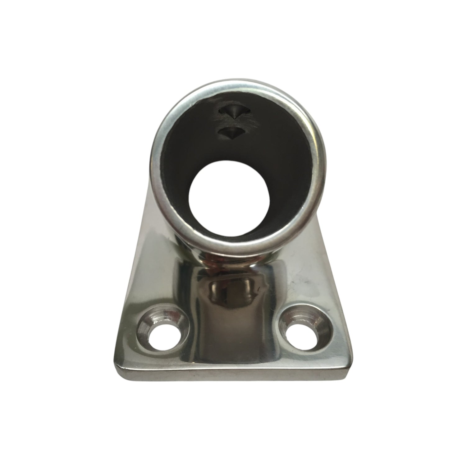 Pactrade Marine Boat Durable SS 316 Handrail Fitting Rectangular Base 45 Deg 1" 25.4MM
