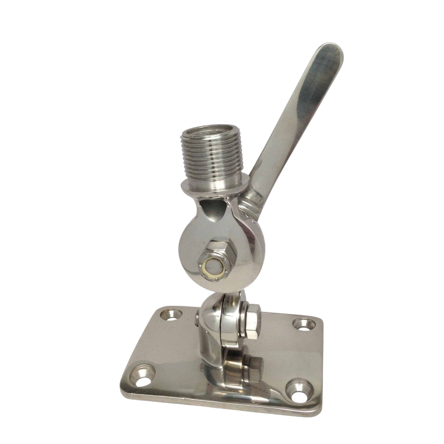 Pactrade Marine Stainless Steel 316 Rachet Mount Antenna Base Flag Pole Socket