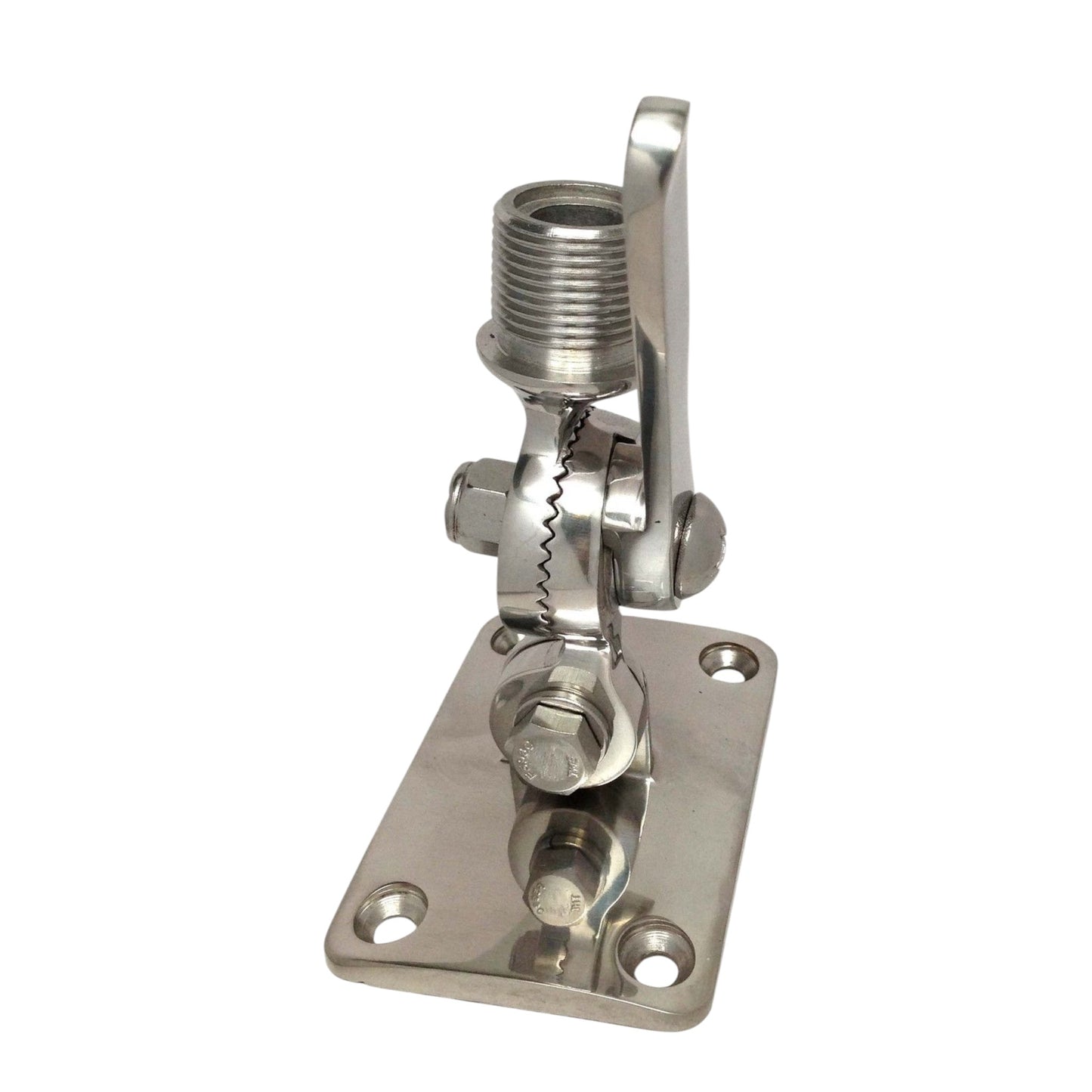 Pactrade Marine Stainless Steel 316 Rachet Mount Antenna Base Flag Pole Socket