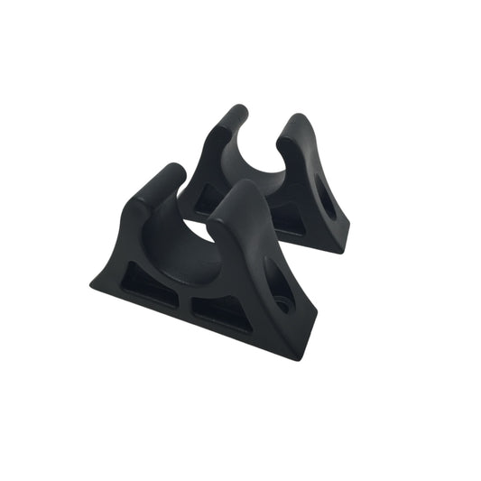Pactrade Marine Boat Canoe Kayak Pair of Black PP+TPR Molded Paddle Clip 7/8" Diameter