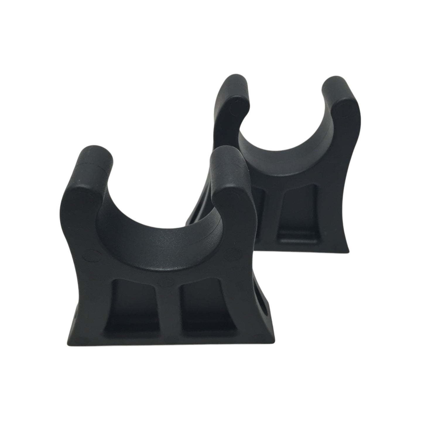 Pactrade Marine Boat Canoe Kayak Pair of Black PP+TPR Molded Paddle Clip 1-7/16" Diameter