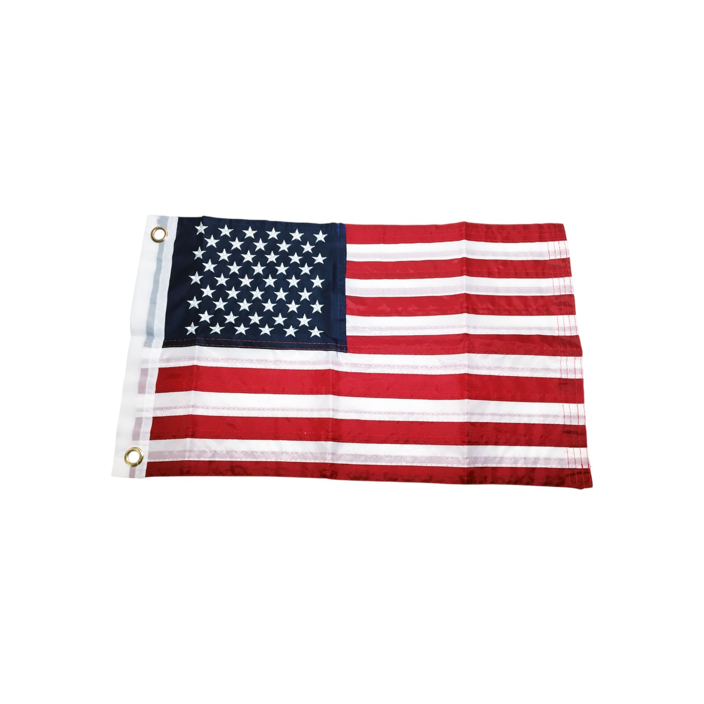 Pactrade Marine Boat American Flag USA 12"X18" Stainless Steel Pole Rail Mount 15-3/16"
