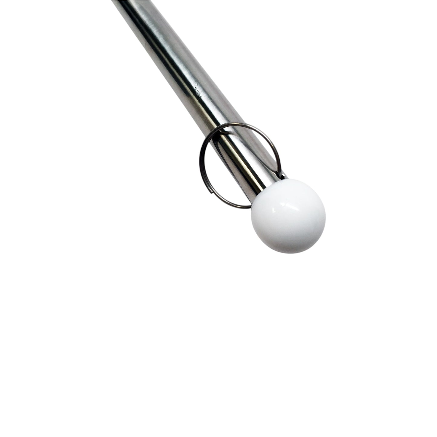 Pactrade Marine Boat American Flag USA 12"X18" Stainless Steel Rail Mount Flag Staff Pole