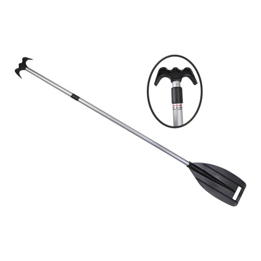 Pactrade Marine Boat Kayak Raft Floating Telescopic 45'' - 72'' Oar Paddle & Hook Anodized Aluminum Shaft