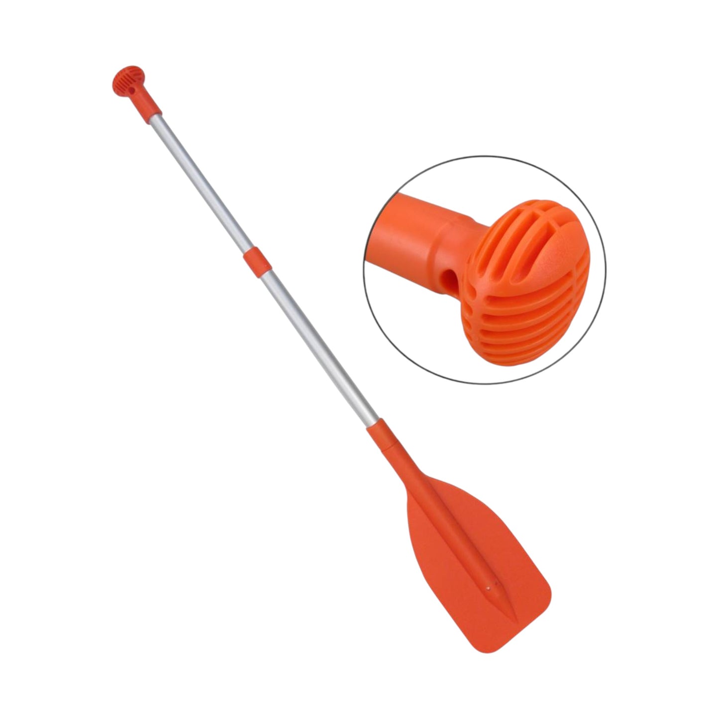 Pactrade Marine Boat Kayak Raft Mini Telescopic 22'' - 42'' Paddle Orange Blade Round Grip No Direction Limit New Design