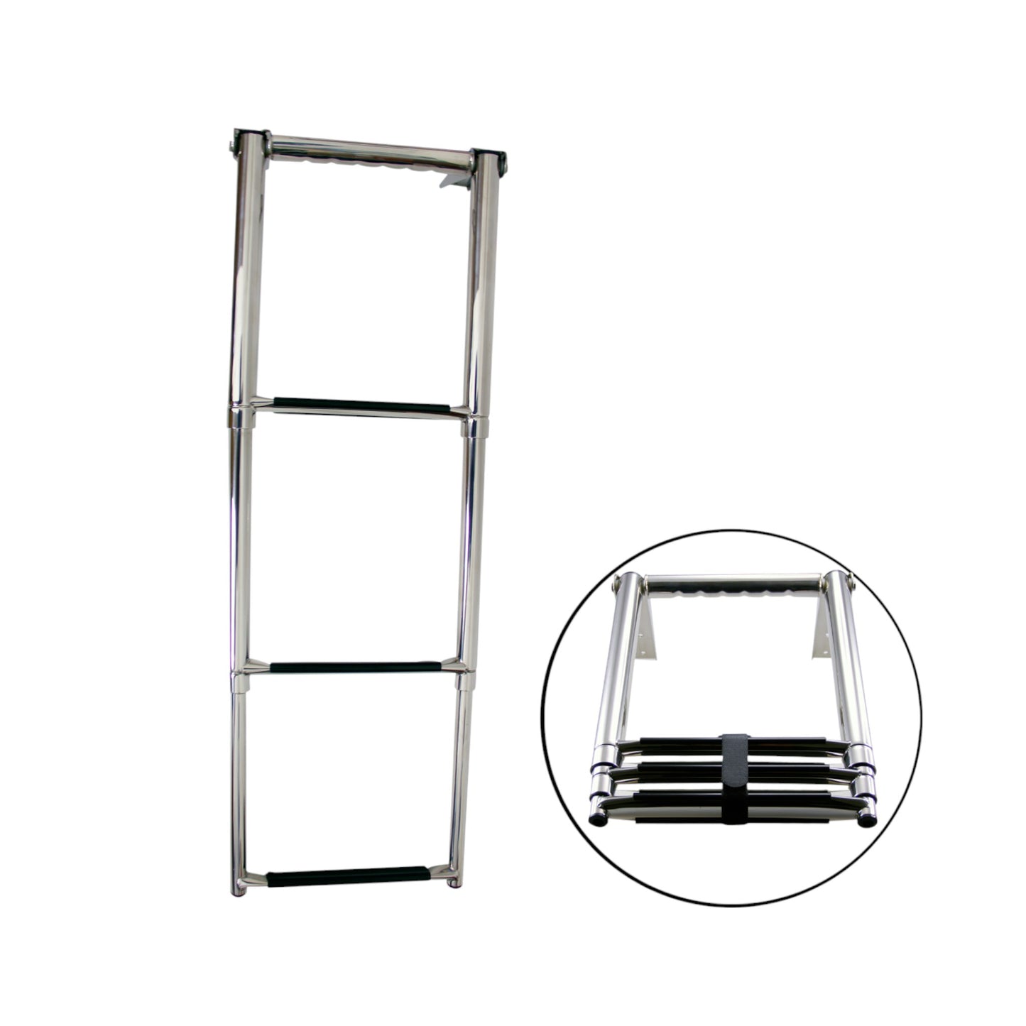 Pactrade Marine Boat Swim 3 Step Stainless Steel 304 Telescoping Ladder