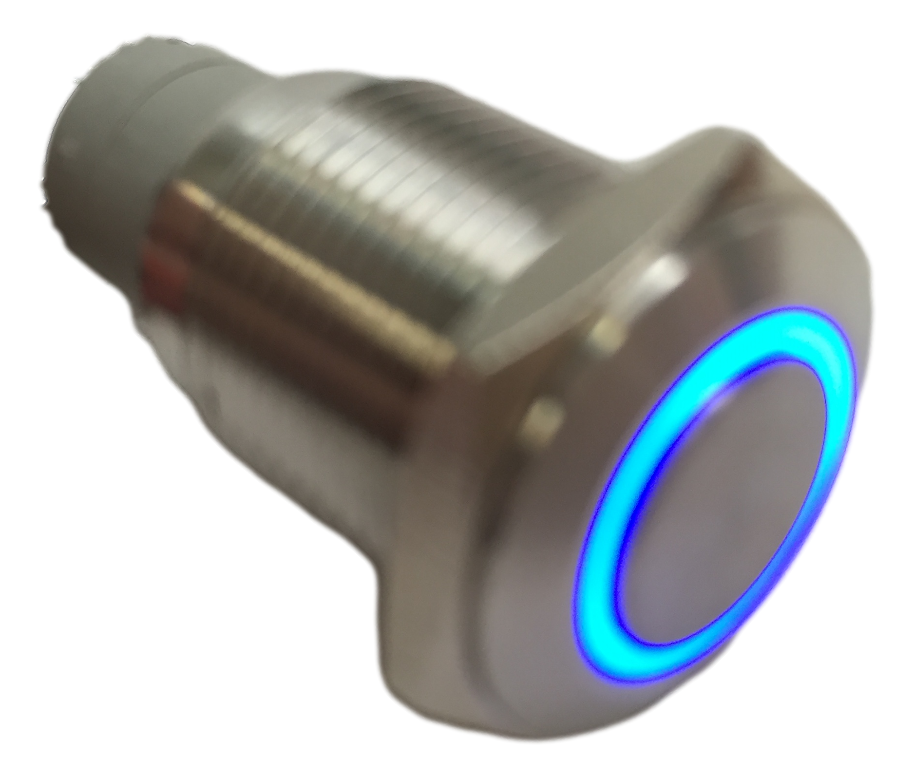 MARINE BOAT SS304 BLUE LED ULTRA FLUSH LIGHT AUTO ON-OFF PUSH SWITCH R ...