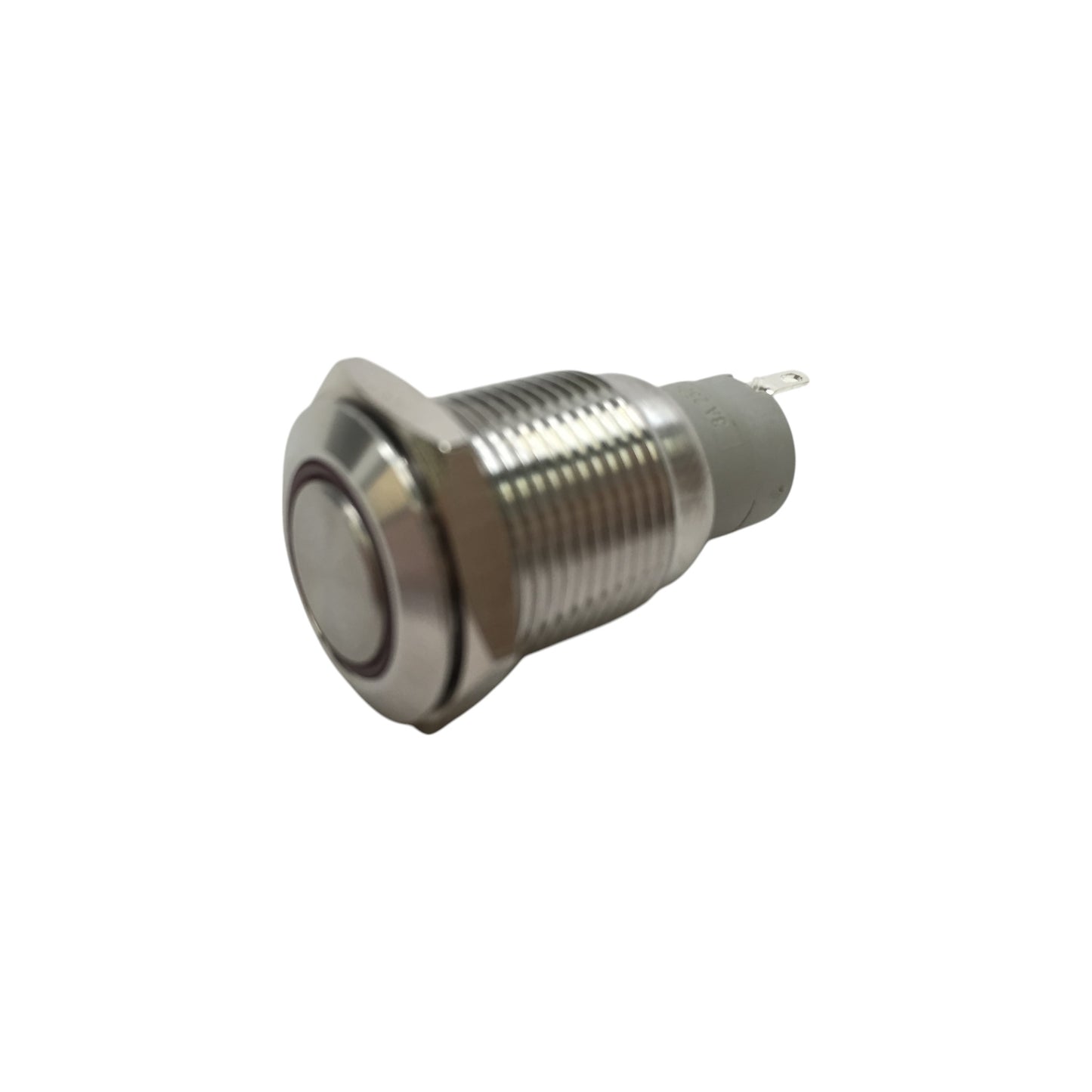 Pactrade Marine Boat SS304 Red LED Ultra Flush Light Auto On-Off Push Switch Ring Button