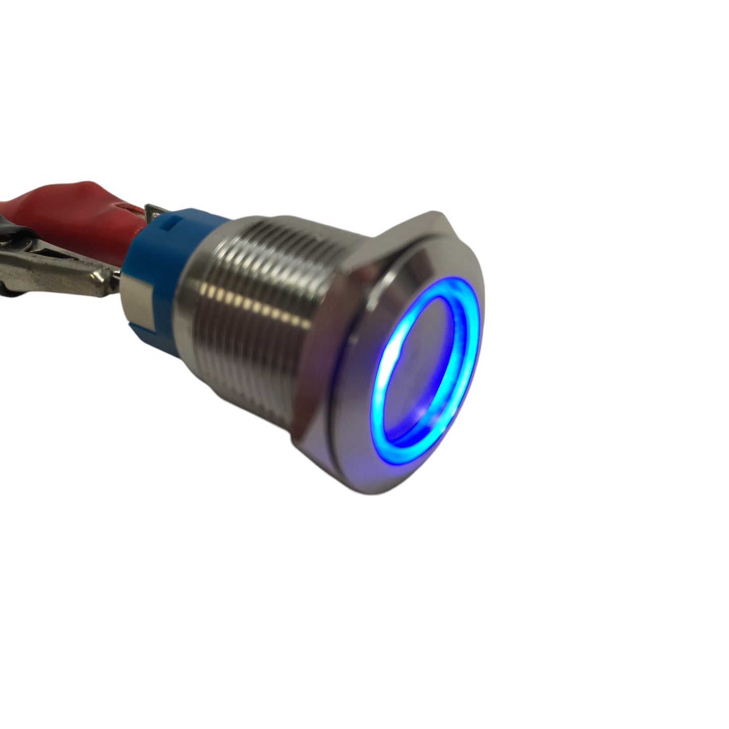 4 of Pactrade Marine Car SS304 Blue LED 12V 5A Flush Light On-Off Push Switch Ting Button
