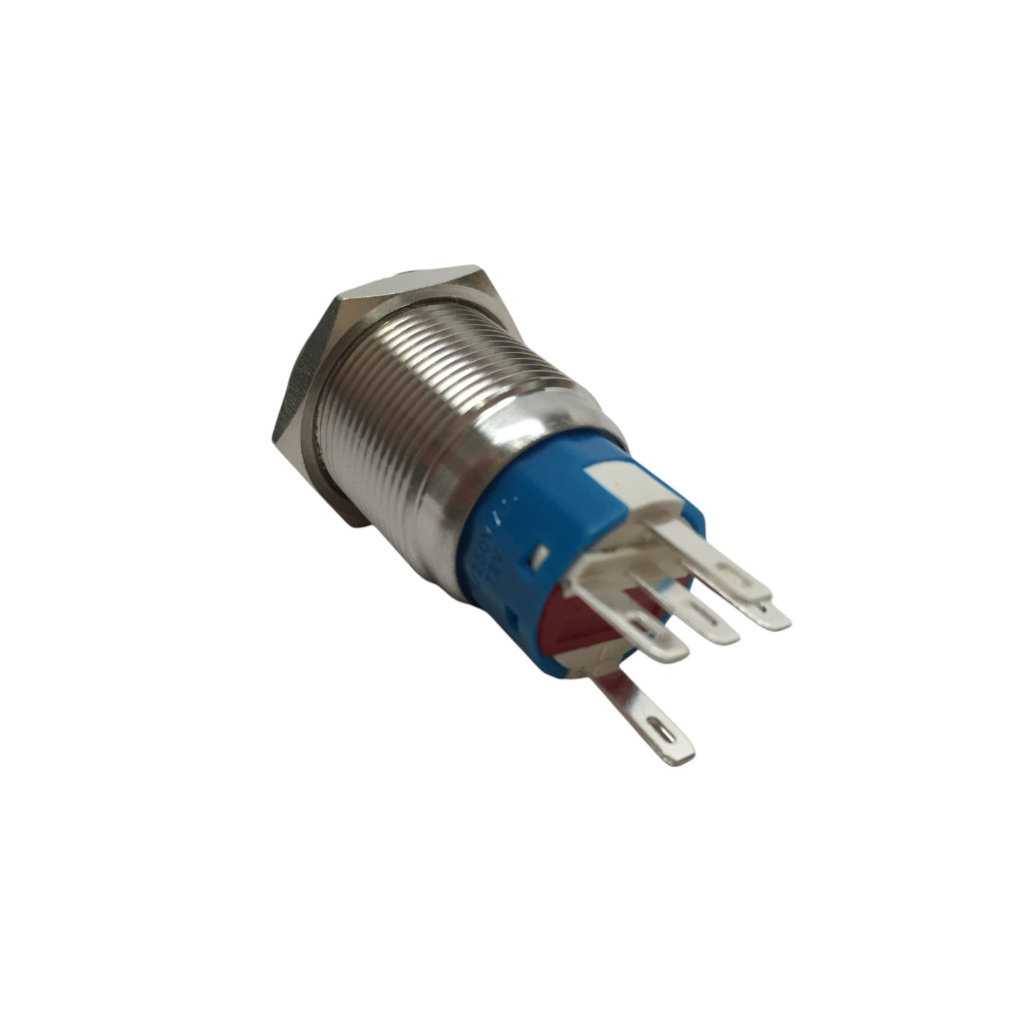 Pactrade Marine Car SS304 Blue LED 12V 5A Flush Light Auto On-Off Push Switch Ring Button