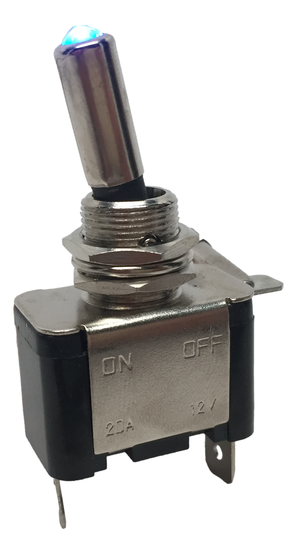 2 PCS MARINE BOAT AUTOMOTIVE CAR 12V 20A BLUE DOT LED TOGGLE SWITCH SPST ON/OFF - Foto 10