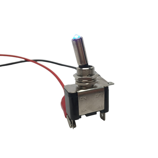 Pactrade Marine Boat Automotive Car 12V 20A Blue Dot LED Toggle Switch SPST ON/OFF
